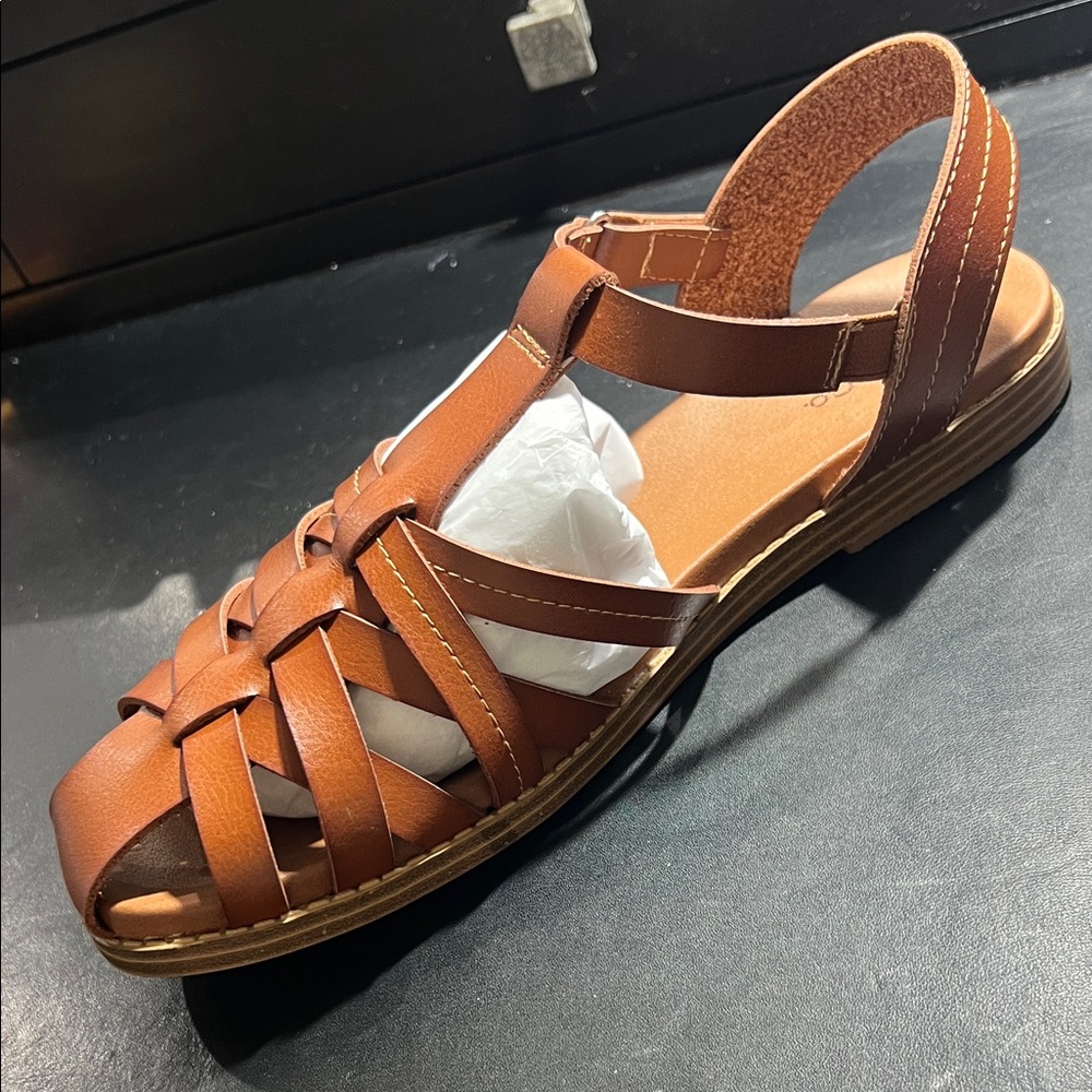 Style & Co. Brown Strappy Sandals Size 10